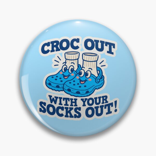 Item preview, (Blue Version) Croc Out with your Socks Out! designed and sold by CosmicSelector.