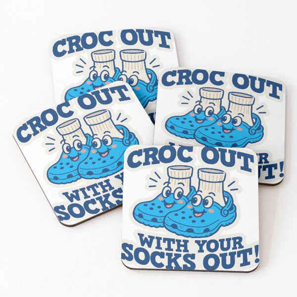 Item preview, (Blue Version) Croc Out with your Socks Out! designed and sold by CosmicSelector.