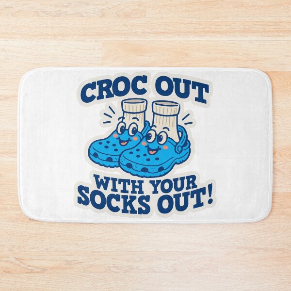 Item preview, (Blue Version) Croc Out with your Socks Out! designed and sold by CosmicSelector.