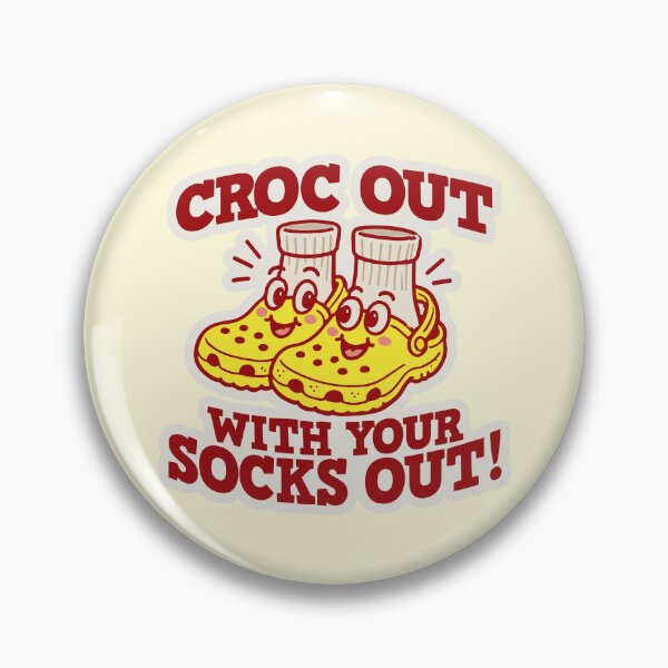 Item preview, (Yellow Version) Croc Out with your Socks Out! designed and sold by CosmicSelector.