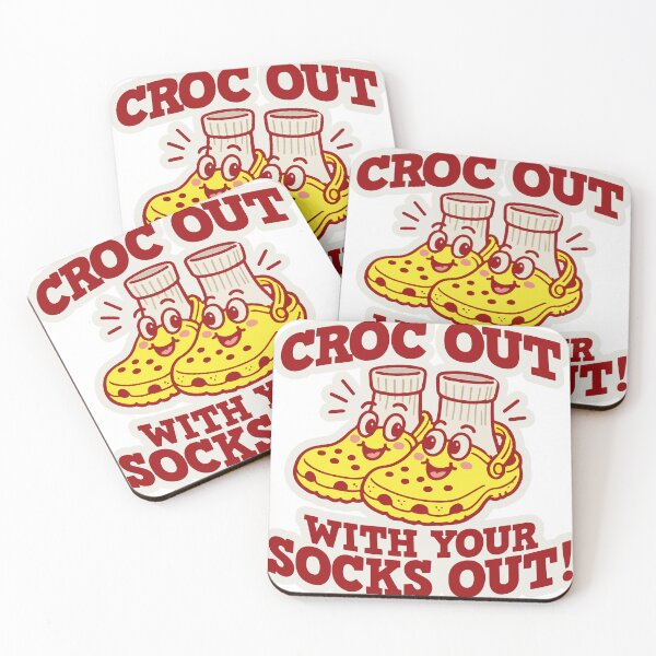 Item preview, (Yellow Version) Croc Out with your Socks Out! designed and sold by CosmicSelector.