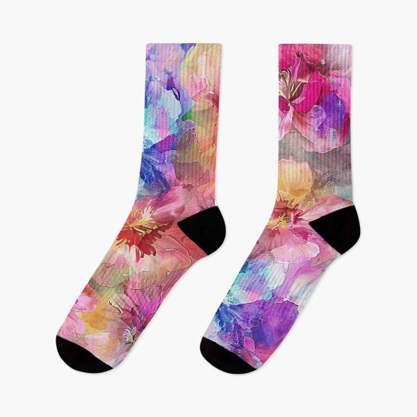 Item preview, Floral Abstract Aesthetic In Pink, Blue, And Yellow designed and sold by DEC02.