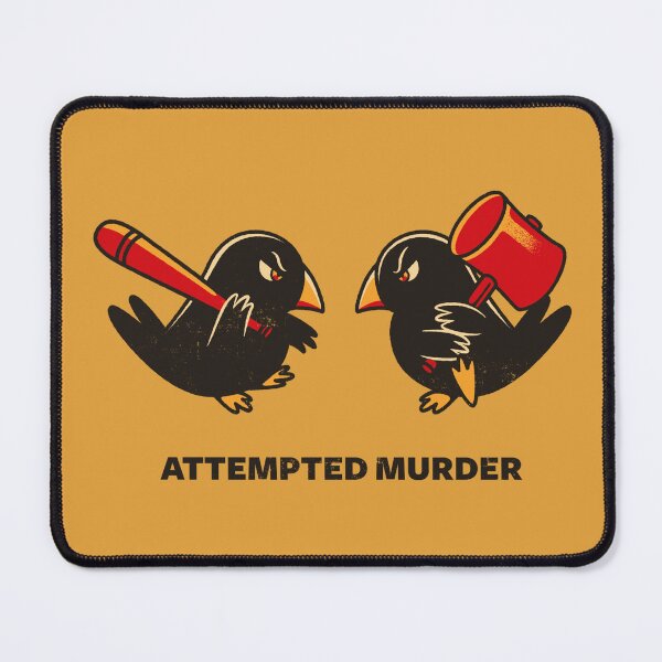 Item preview, Attempted Murder Violence Crow by Tobe Fonseca designed and sold by Tobe Fonseca®.