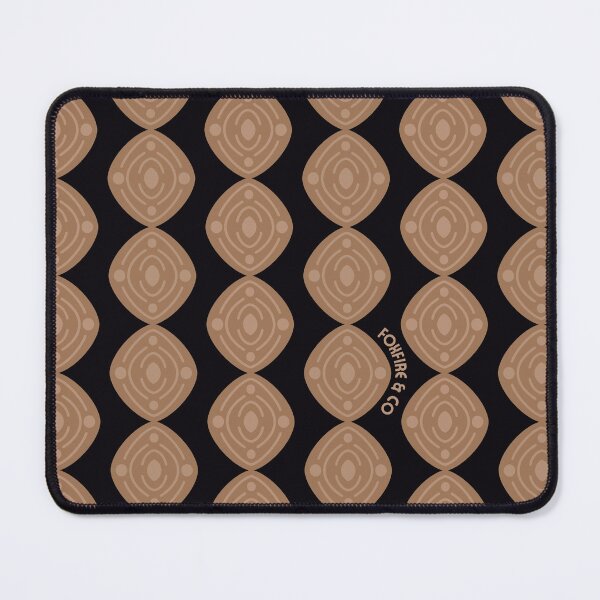 Item preview, Atomic Blooms - Black and Mocha designed and sold by FoxfireAndCo.