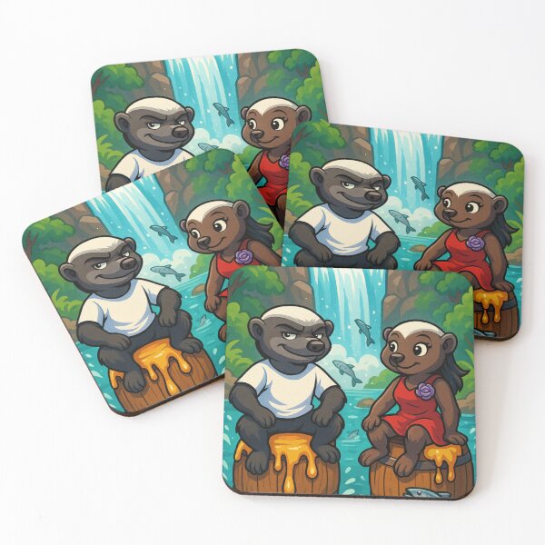 Item preview, Caught Relaxing: Honey Badgers Take a Break from the Chaos Designs designed and sold by Savage & Sweet Designs.