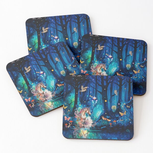 Item preview, Mystic Woodland Woods Come Alive at Night designed and sold by ncNatureVisions.