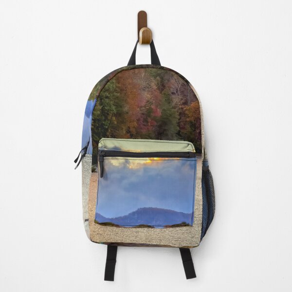 Item preview, Canoeing at sunset on serene lake in NC Mountains designed and sold by ncNatureVisions.