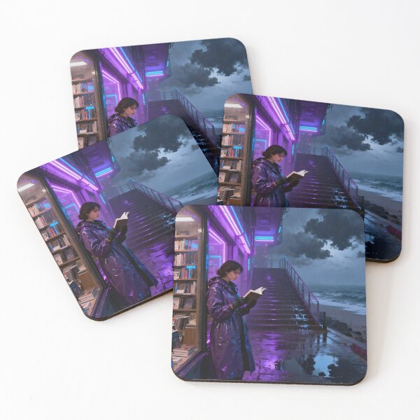 Item preview, Books and rain designed and sold by worldimagine91.