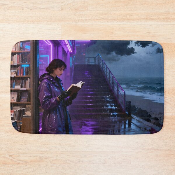 Item preview, Books and rain designed and sold by worldimagine91.