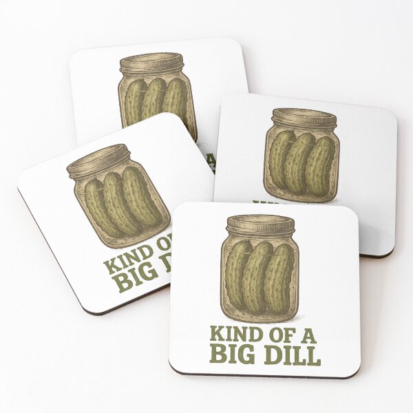 Item preview, Kind of a Big Dill - Funny Pickle Pun Vintage Jar Design designed and sold by inkoutninja.