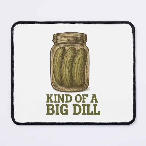 Item preview, Kind of a Big Dill - Funny Pickle Pun Vintage Jar Design designed and sold by inkoutninja.
