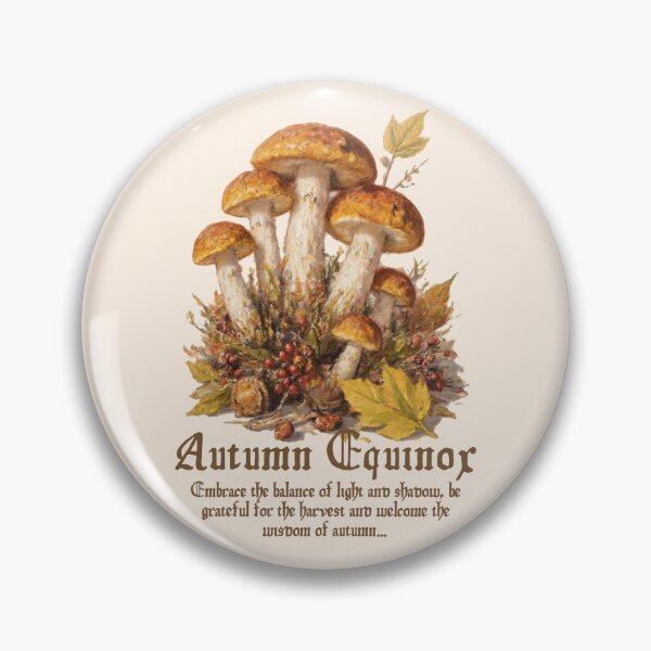 Item preview, Magic Mushrooms Autumn Equinox designed and sold by A Seasonal Witch.