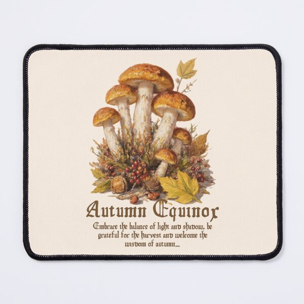 Item preview, Magic Mushrooms Autumn Equinox designed and sold by A Seasonal Witch.