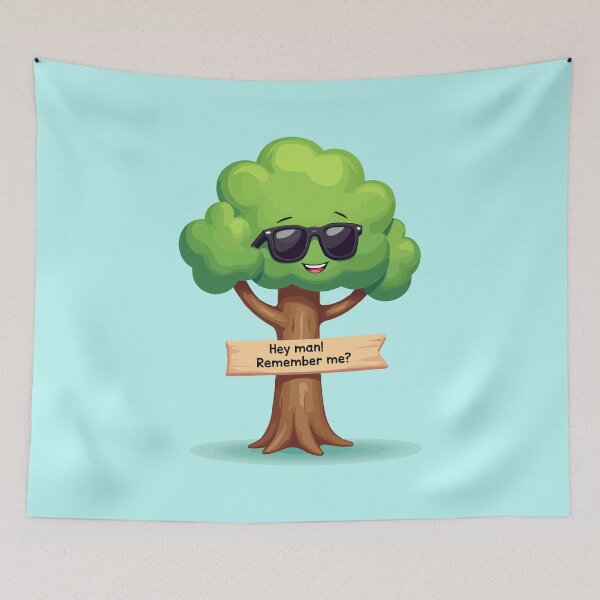 Item preview, Cool Cartoon Tree with Sunglasses | Funny Nature Illustration designed and sold by Dreambytes.