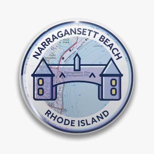 Item preview, Rhode Island Souvenir Map - Narragansett Beach designed and sold by Willz Designz.