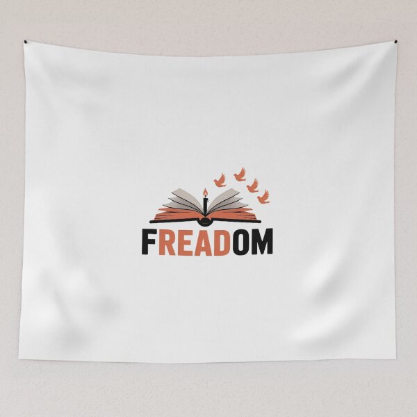 Item preview, Freadom Anti Banned Books Lovers Reading Librarian Bookworm designed and sold by KarstenNoanra.
