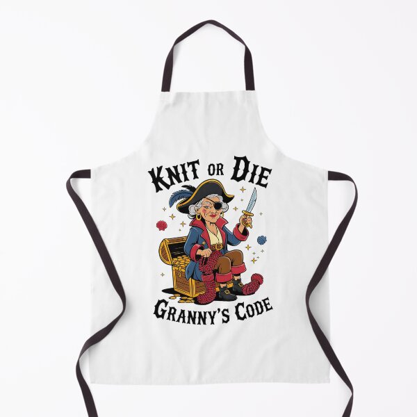 Item preview, Pirate Granny – Vintage Whimsical Knitting Pirate Treasure Design designed and sold by Taans-Creation.