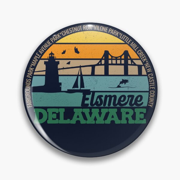 Item preview, Elsemere Delaware Retro Sunset Local Pride Logo  designed and sold by CRHPOD20.