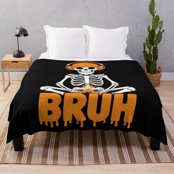 Item preview, Bruh Halloween Gamer Skeleton Video Gaming designed and sold by Bandikonsalez.