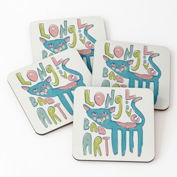 Item preview, long live bad art - silly cat drawing designed and sold by crestfallenmermaid.