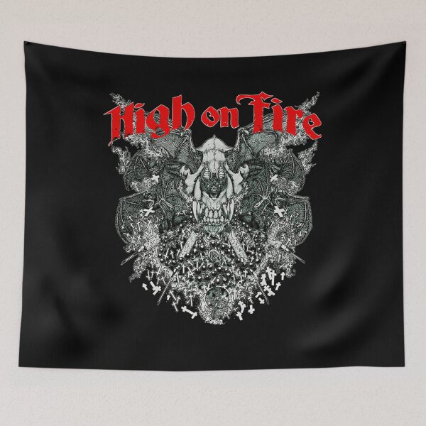 Item preview, Heavy Vintage Fury Music Metal Flames Forged in Band designed and sold by SaltySourDesig.