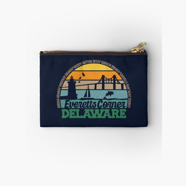 Item preview, Everett's Corner Delaware Retro Sunset Local Pride Logo  designed and sold by CRHPOD20.