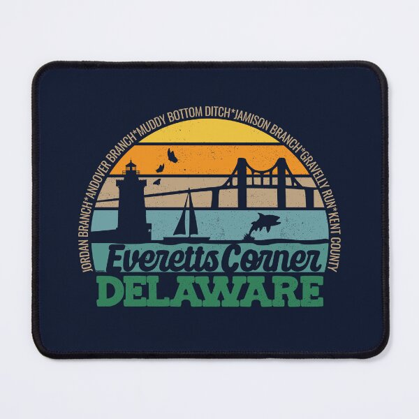 Item preview, Everett's Corner Delaware Retro Sunset Local Pride Logo designed and sold by CRHPOD20.