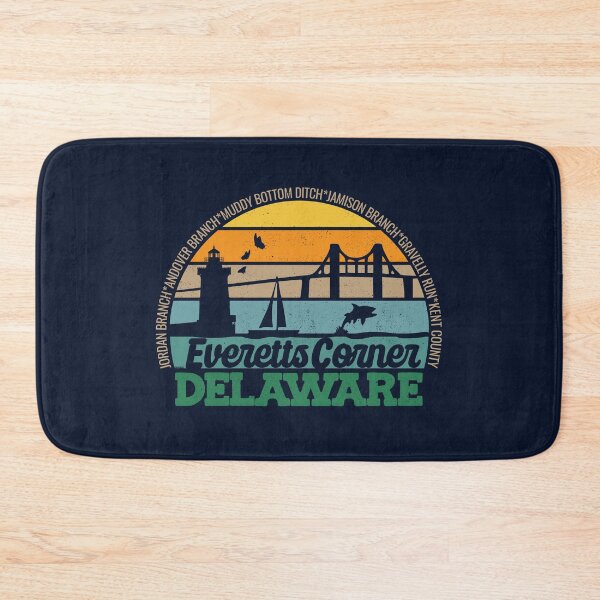 Item preview, Everett's Corner Delaware Retro Sunset Local Pride Logo  designed and sold by CRHPOD20.