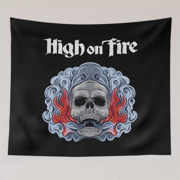Item preview, Band Forged Music Flames in Vintage Metal Heavy Fury designed and sold by SaltySourDesig.