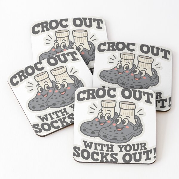 Item preview, (Gray Version) Croc Out with your Socks Out! designed and sold by CosmicSelector.