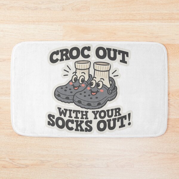 Item preview, (Gray Version) Croc Out with your Socks Out! designed and sold by CosmicSelector.