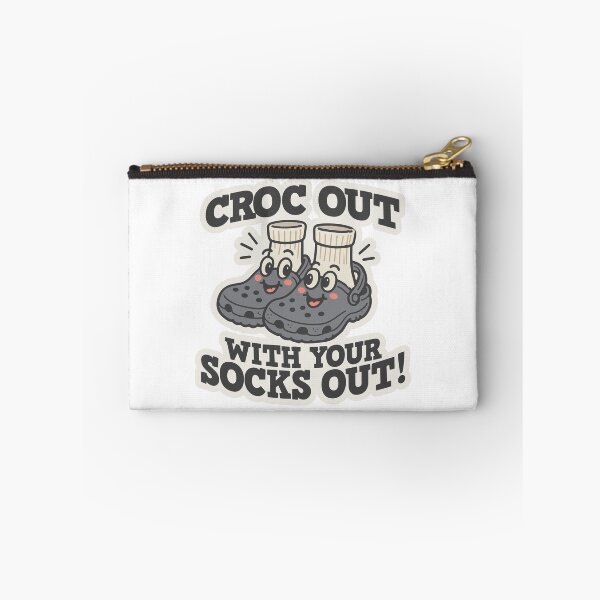 Aperçu de l'œuvre (Version grise) Croc Out avec vos chaussettes dehors ! créée et vendue par CosmicSelector.