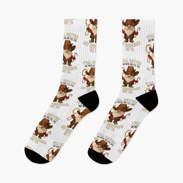 Item preview, Y'all Better Be Nice or I'll Sic My Reindeer on ya  designed and sold by NikkisTees.