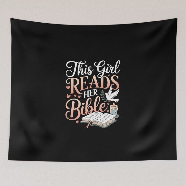 Item preview, This Girl Reads Her Bible Faith-Based Design for Christian designed and sold by KarstenNoanra.