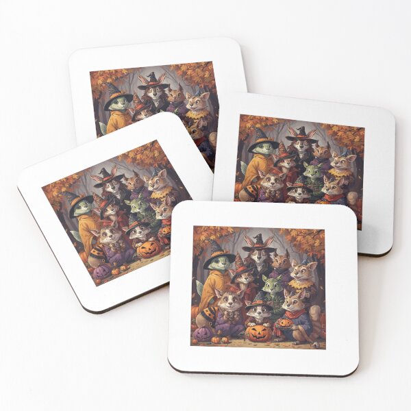 Item preview, Where Halloween meets adorable. cute animals in Halloween designed and sold by Alchemic-Gifts.