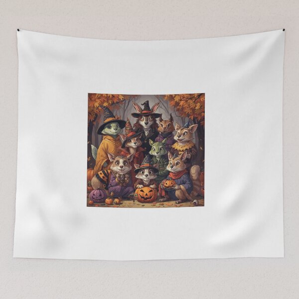 Item preview, Where Halloween meets adorable. cute animals in Halloween designed and sold by Alchemic-Gifts.