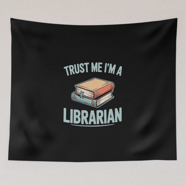 Item preview, Trust Me Im Librarian Book Stack Humor for Book Nerds designed and sold by KarstenNoanra.