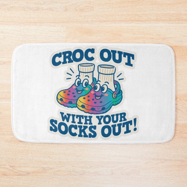 Item preview, (Rainbow Version) Croc Out with your Socks Out! designed and sold by CosmicSelector.