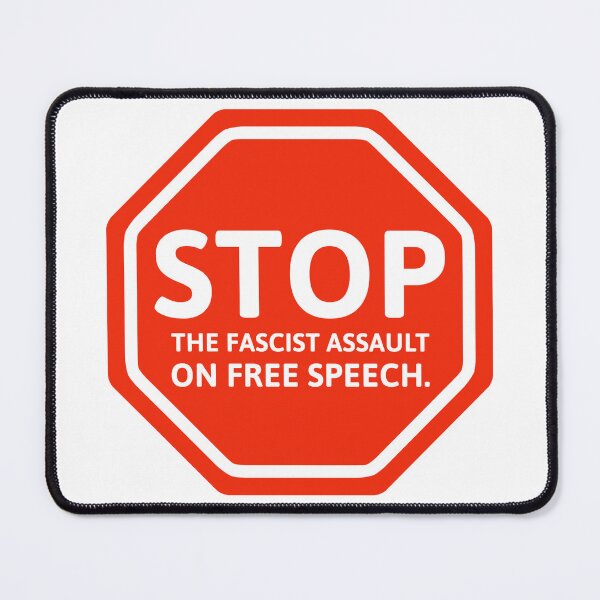 Item preview, Stop the fascist assault on free speech designed and sold by Rachel the Artist .
