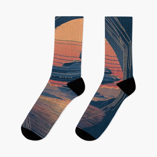 Artikelvorschau, Raumschiff über Neon Sunset Retro Synthwave entworfen und verkauft von Nebulorum.