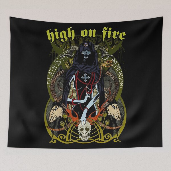 Item preview, Vintage Forged in Heavy Metal Band Music Flames Fury designed and sold by SaltySourDesig.