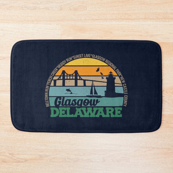 Item preview, Glasgow Delaware Retro Sunset Local Pride Logo  designed and sold by CRHPOD20.