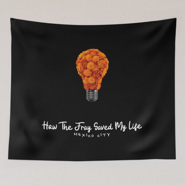 Item preview, The Fray ‘How to Save a Life’ 20th Anniversary Inspired – Cempasúchil Marigold Petal Light Bulb Art Print designed and sold by Backstage Prints.