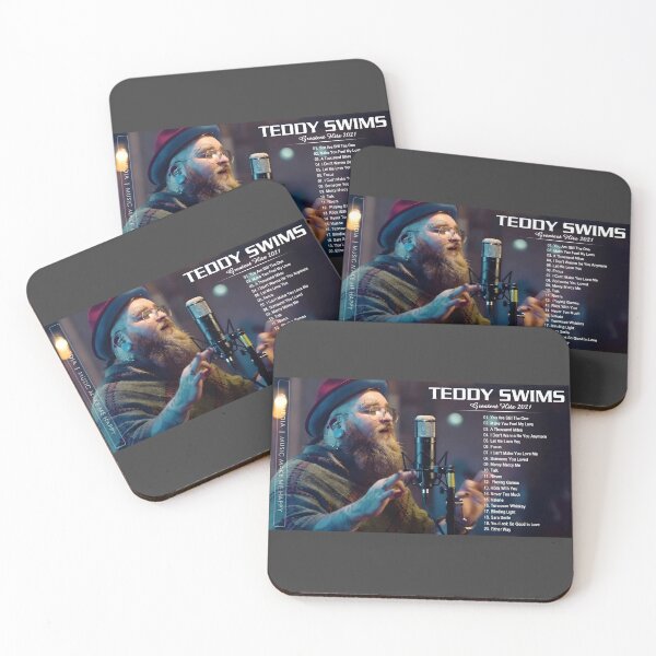 Item preview, Teddy Swims Greatest Hits Poster – Live Music Microphone Art Print designed and sold by FutureWellShop.