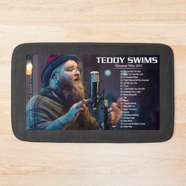 Item preview, Teddy Swims Greatest Hits Poster – Live Music Microphone Art Print designed and sold by FutureWellShop.