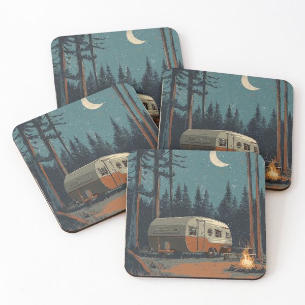 Item preview, Moonlit Campfire & Cozy Caravan designed and sold by ArgentoArt.