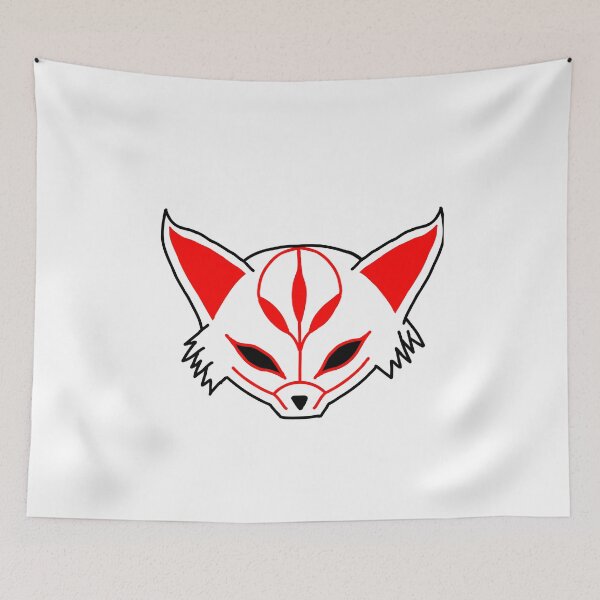 Item preview, Kitsune Mask (Large) – Japanese Fox Spirit Yokai Art  designed and sold by TummysEmporium.
