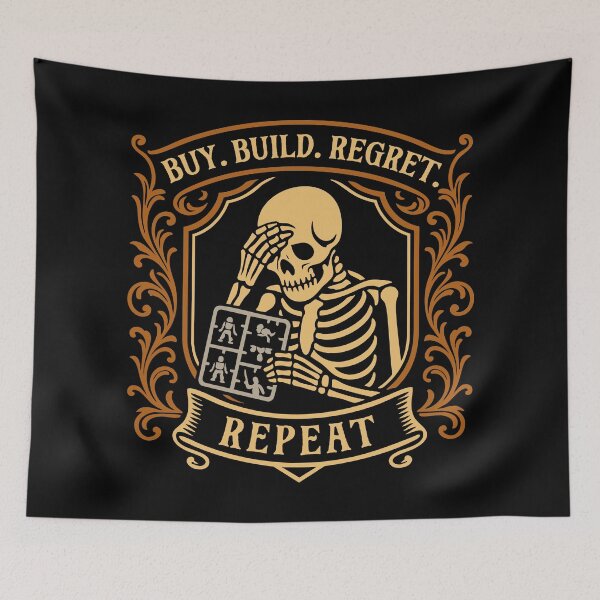 Item preview, Buy Build Regret Repeat Funny Miniature Painter designed and sold by pixeptional.