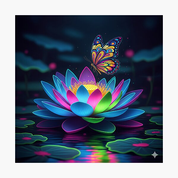 Item preview, Lotus Flower with A Butterfly designed and sold by RSTrrendywear.