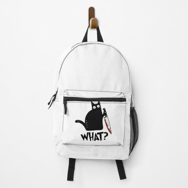 Item preview, Cat What Murderous Black Cat With Knife Gift Premium T-Shirt designed and sold by COOKHOLLAND.